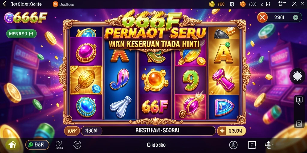 Tampilan gameplay Slot yang menarik dalam 666F.