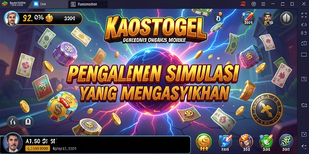 Tampilan menarik gameplay KAOSTOGEL yang seru.