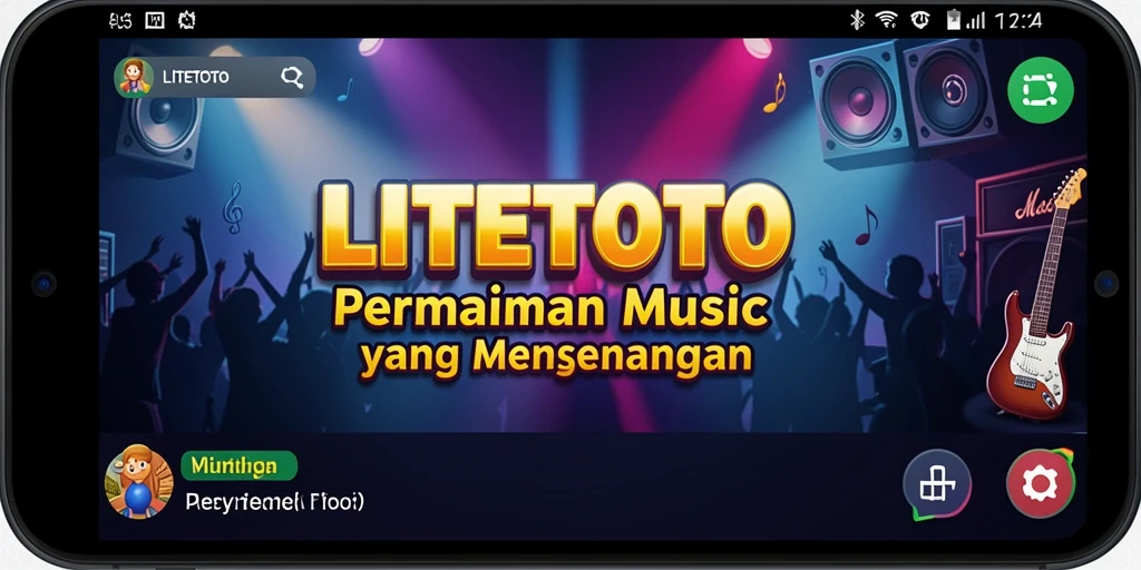 Tampilan gameplay seru dan interaktif dari LITETOTO dengan banyak genre musik.