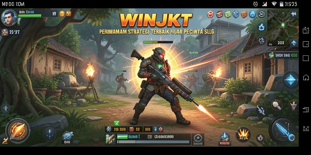 Tangkapan layar gameplay WINJKT yang menampilkan pertempuran epik.
